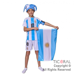 DISFRAZ HINCHA ARGENTINA TALLE 0 x 1